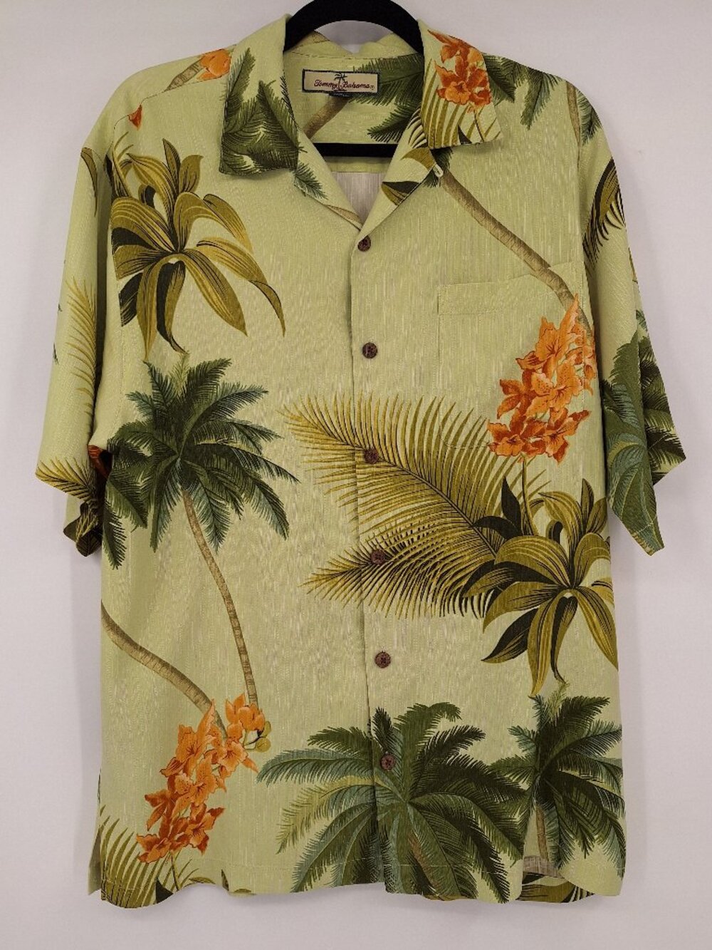 Tommy Bahama Men's Button-Down Shirt - Size Small- Gorgeous Yellow 100% Silk